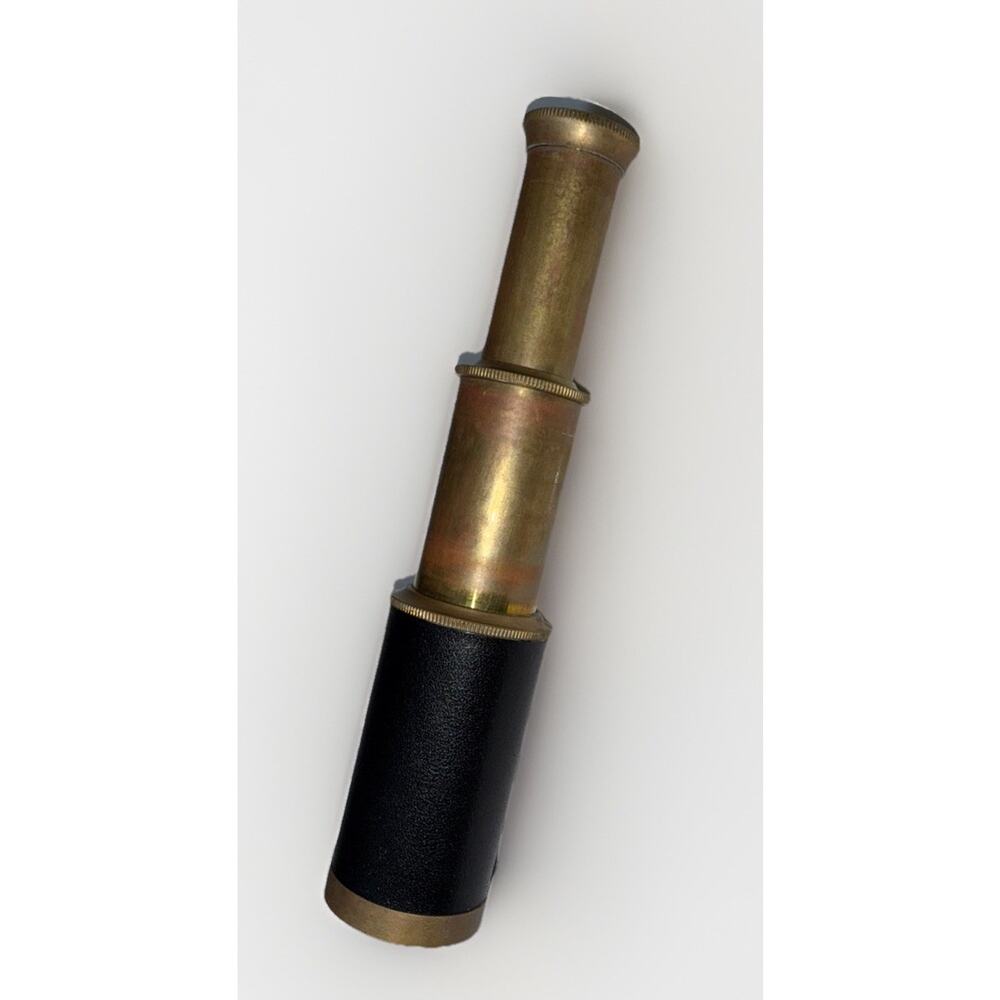 Stanley London Pocket Brass Telescope Modern Spyglass 6” Long Reproduction